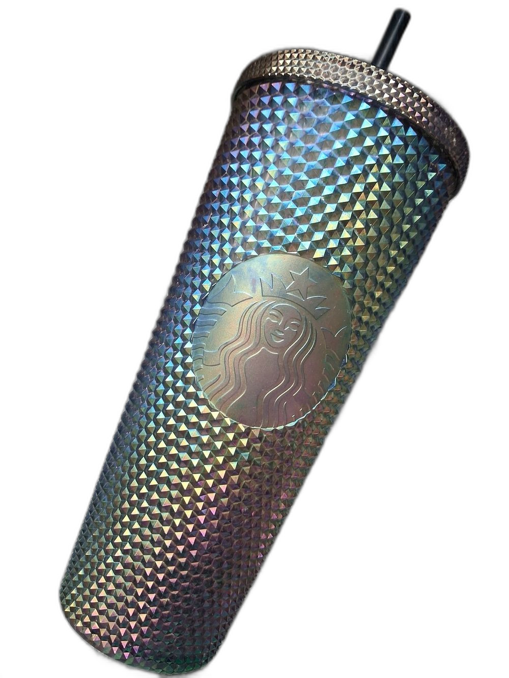 Starbucks Oil Slick Iridescent Rainbow Bling Studded Tumbler Fall 2023 Venti Cup